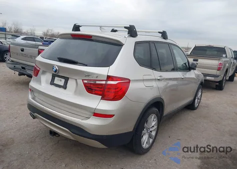 2015 BMW X3 Sdrive28I z USA, uszkodzony, nr VIN 5UXWZ7C50F0F76066